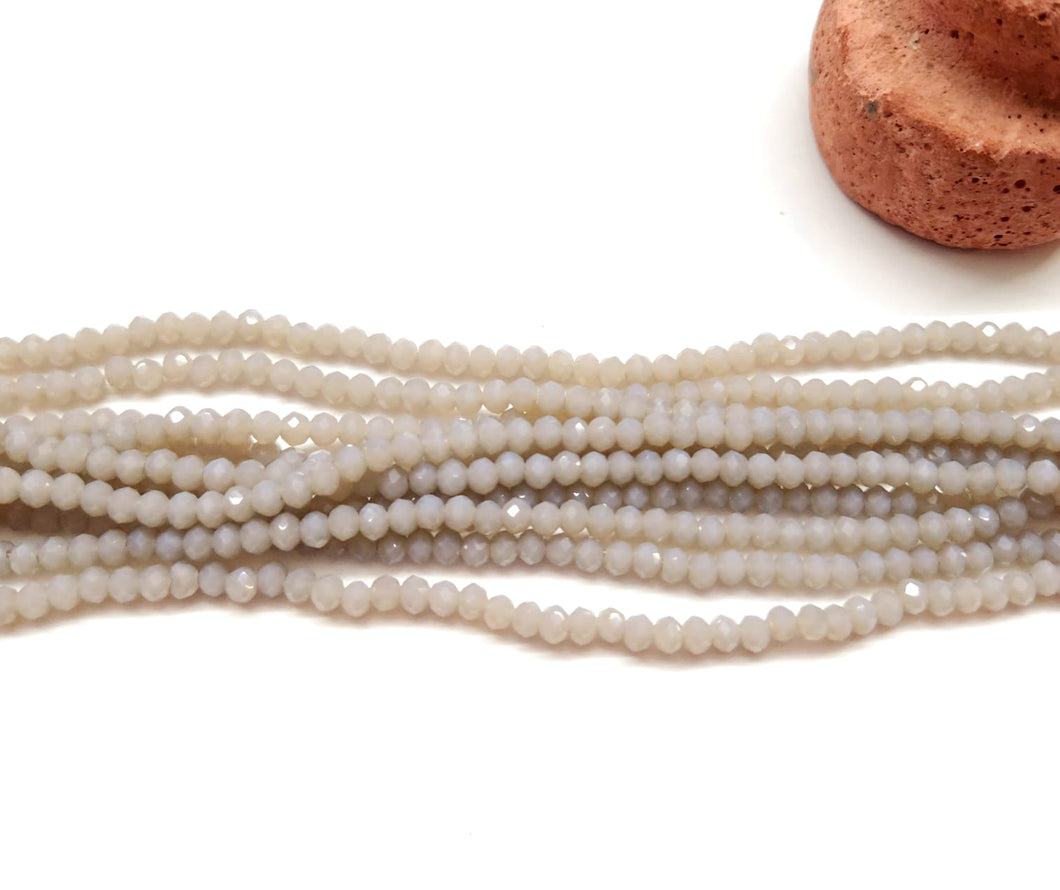Cristal Chato | 4mm | Gris claro opalescente 11