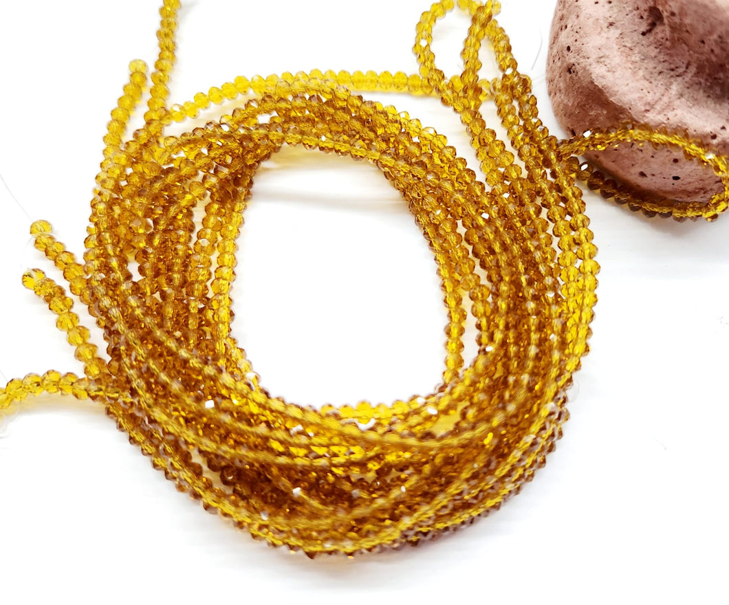 Cristal Chato | 3mm | Ambar traslucido