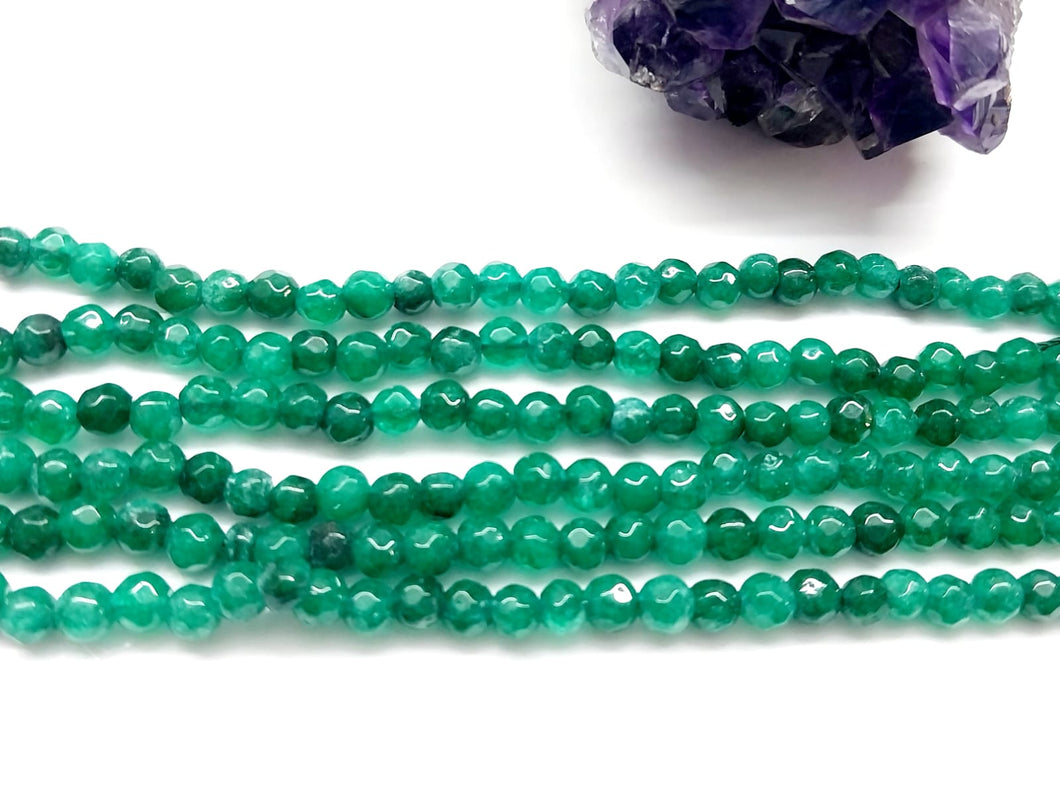 AGATA FACETADA | 4MM | VERDE 4