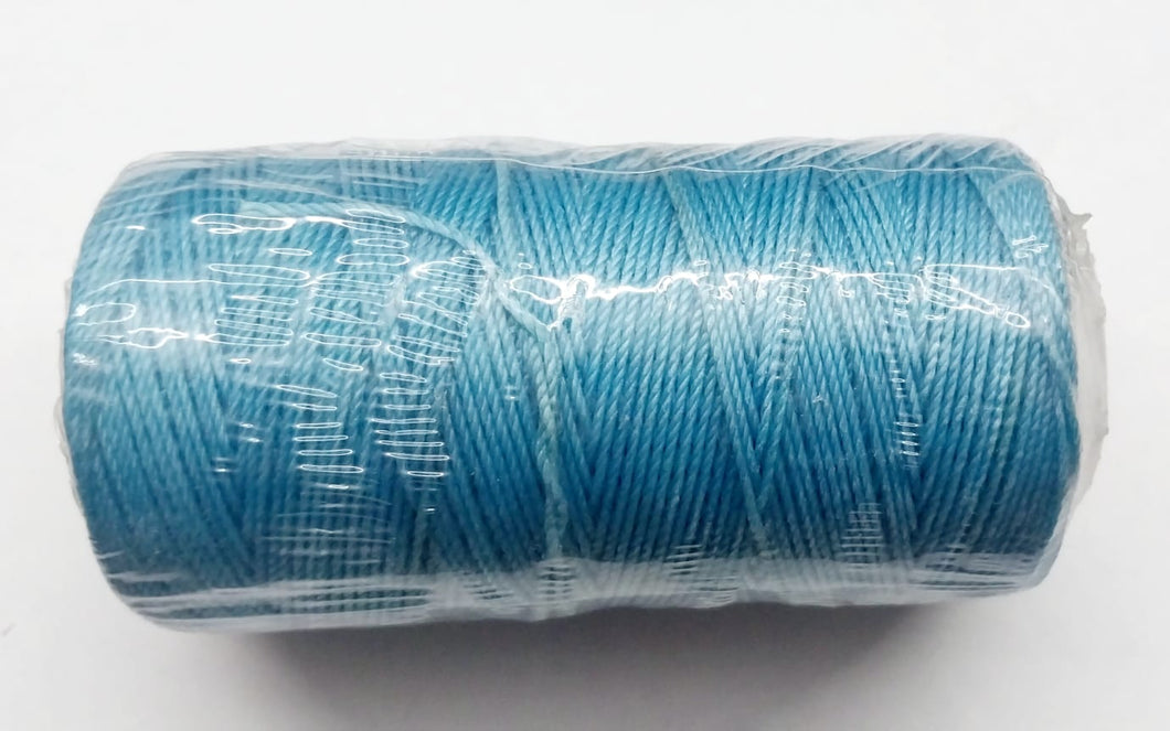 HILO ENCERADO | 1.0MM | 150 MTRS | CELESTE OSCURO | COLOR #18