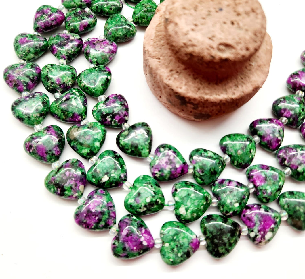 CORAZON | ZOISITA RUBI | 14MM