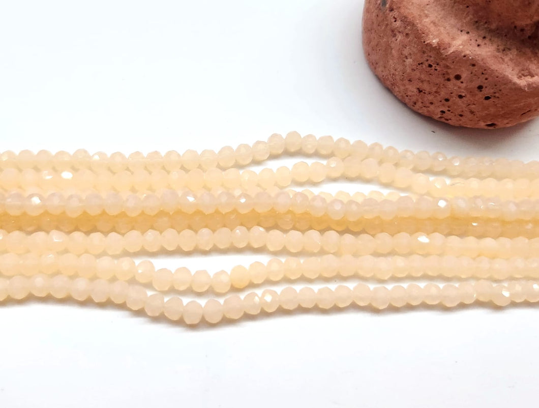 Cristal Chato | 4mm | Crema opalescente 4