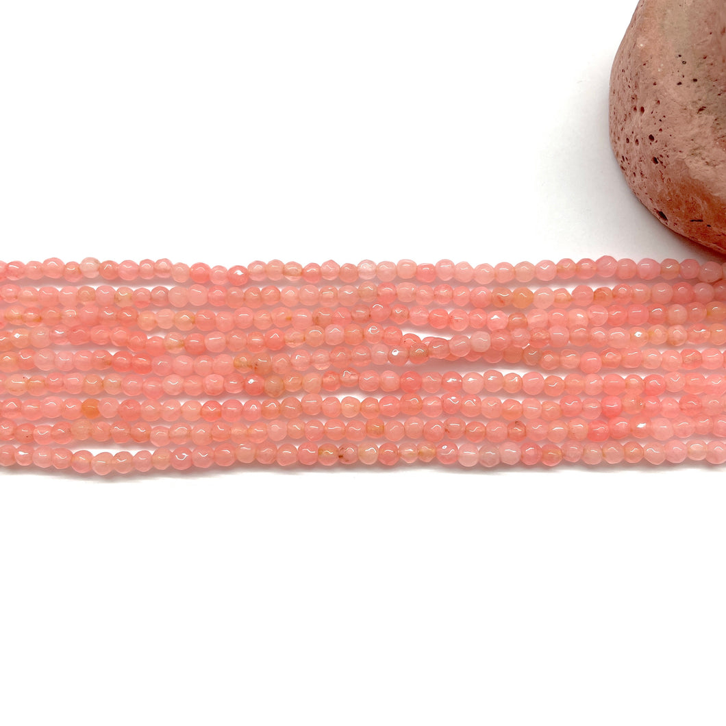 Agata Facetada | 3mm | Salmon