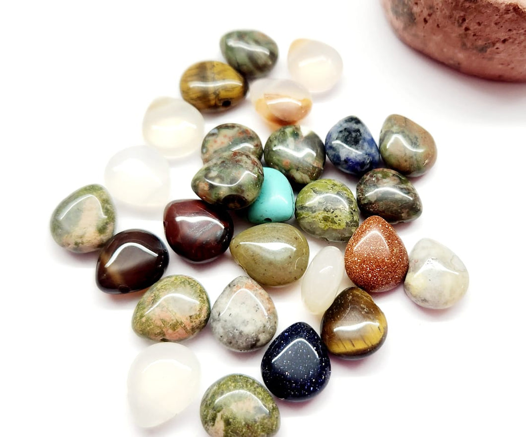 MINI GOTAS | MIX DE PIEDRA | 10X12MM | 50GRS