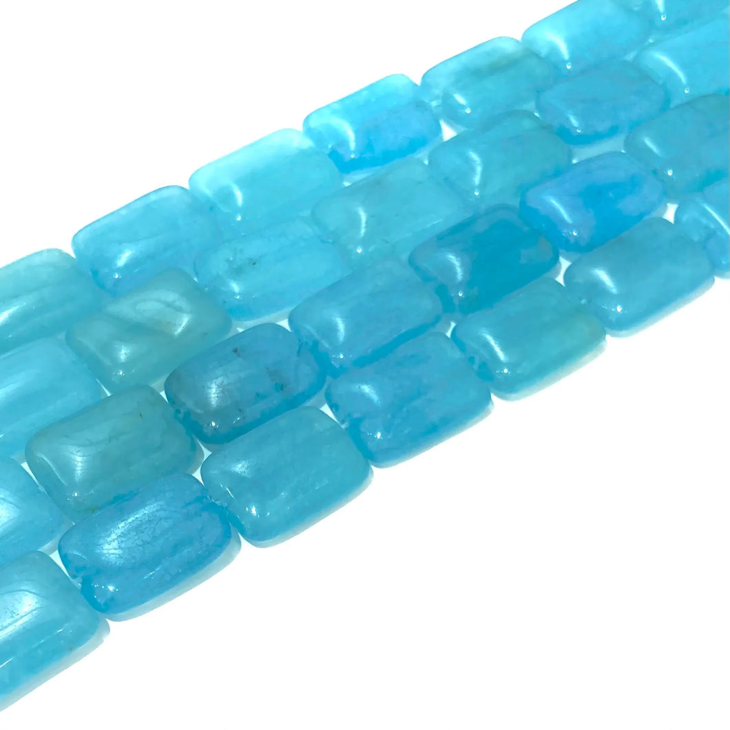 AGATA CALIPSO SEMI TRASLUCIDO | RECTANGULAR | 18X13MM