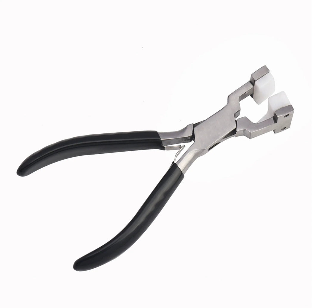 ALICATE CRYSTALSTONE | PUNTA DOBLE CURVA DE NYLON | ACERO INOXIDABLE | 15.5CM