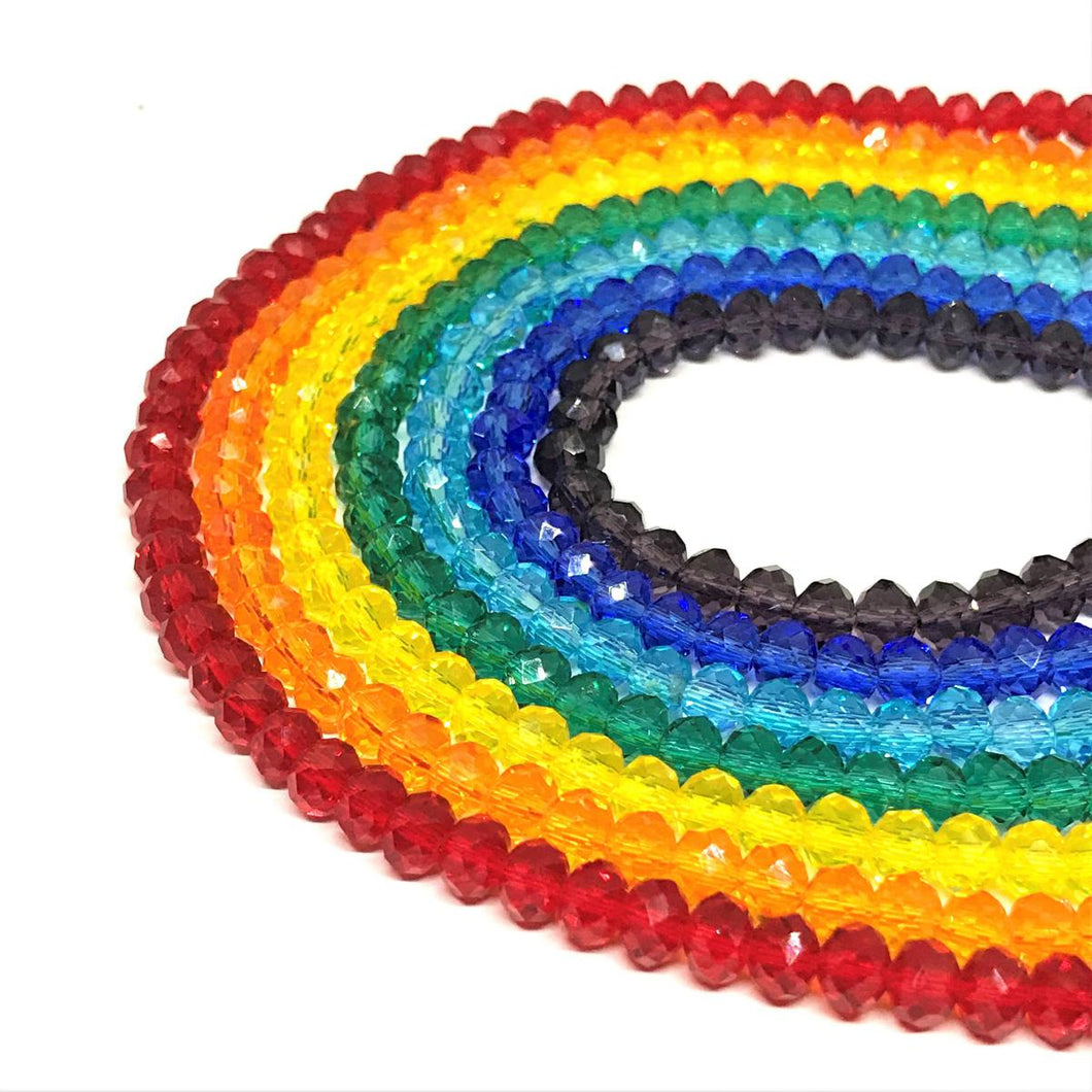 Cristal Chato | 8mm | Pack de 7 chakras