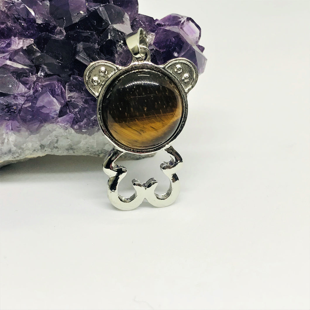 COLGANTE OSO | S/R | OJO DE TIGRE | 3.7CM