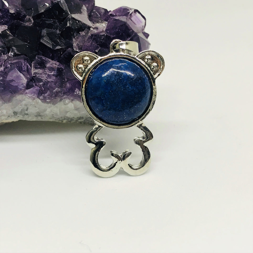 COLGANTE OSO | S/R | LAPISLAZULI | 3.7CM