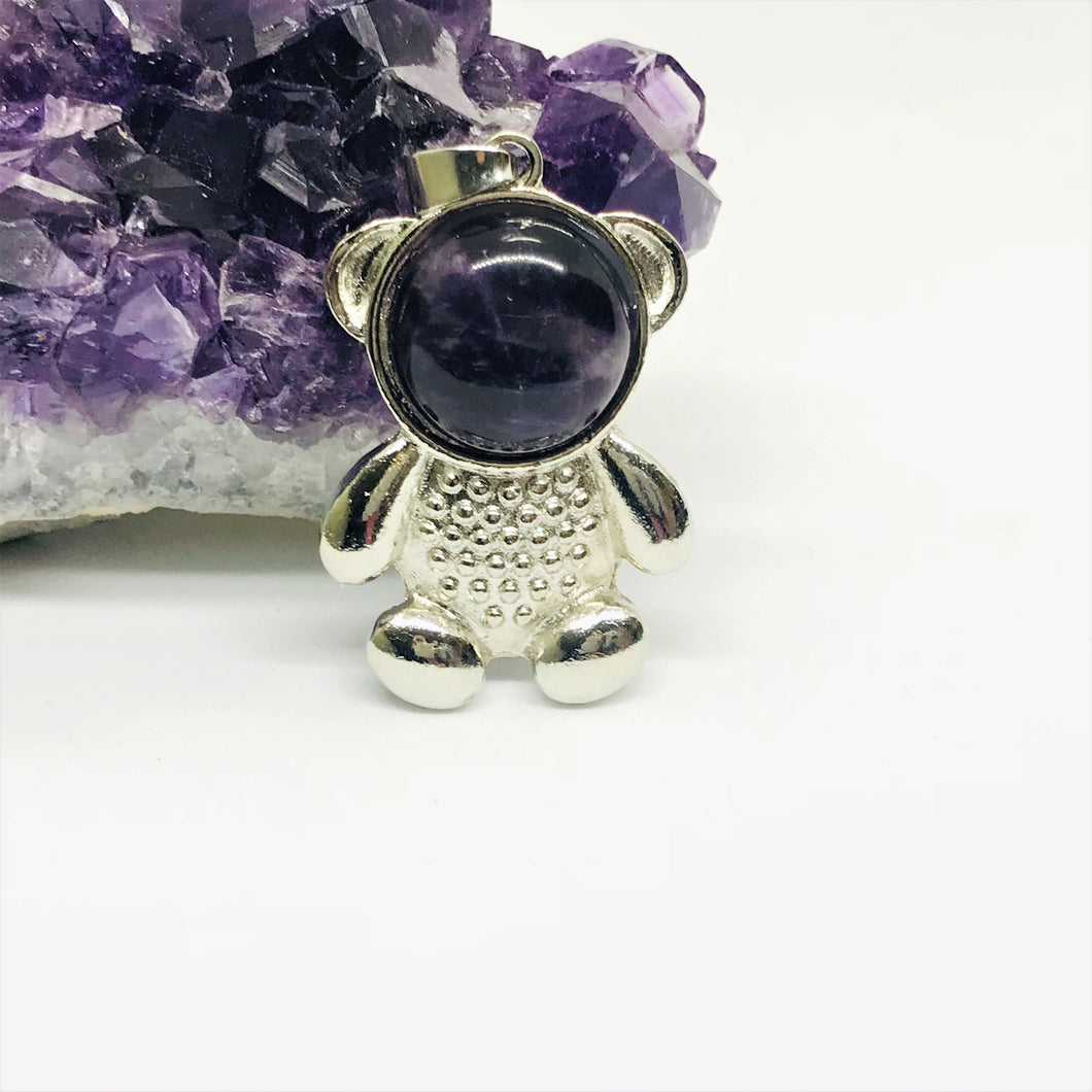 COLGANTE OSO | C/R | AMATISTA | 3.7CM