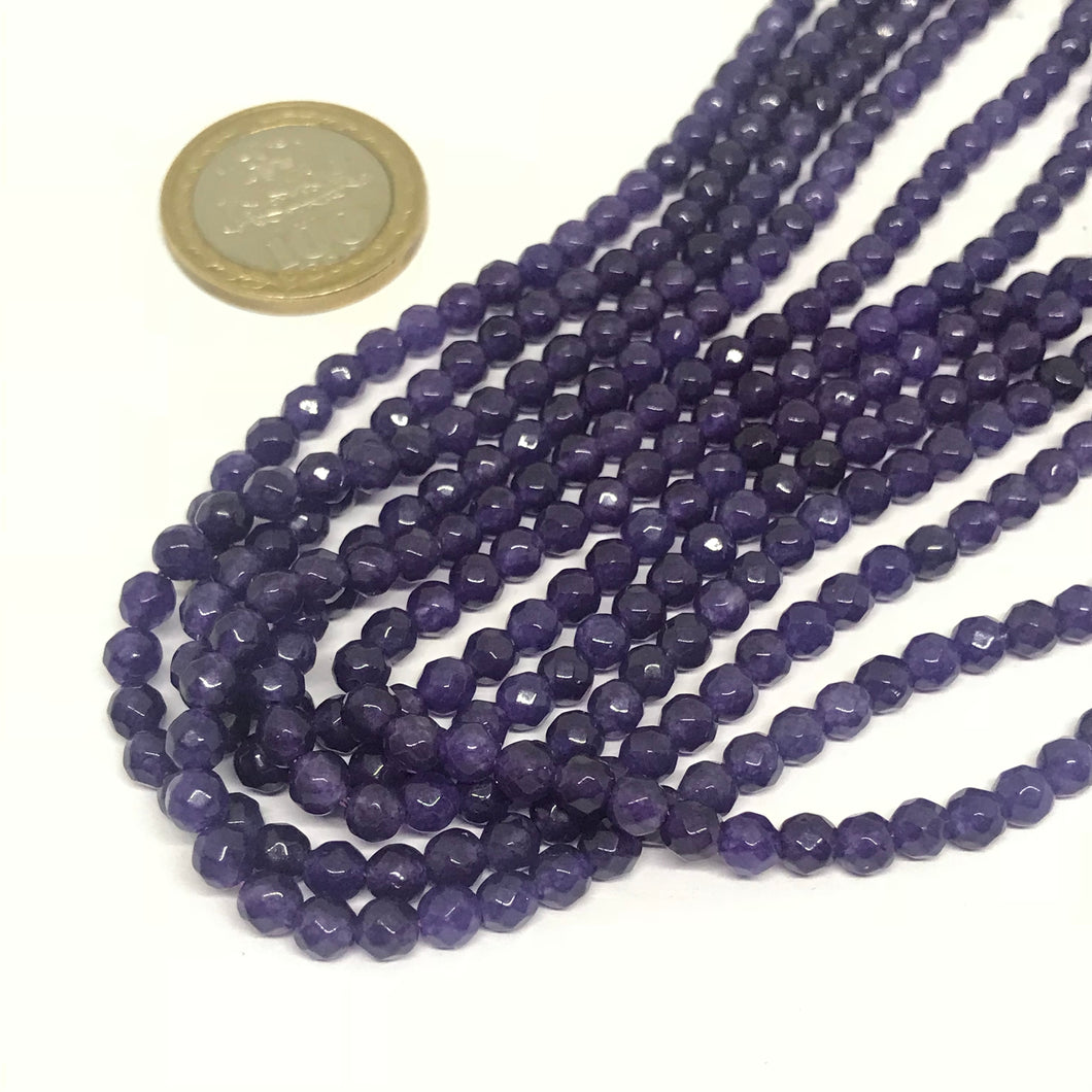 AGATA FACETADA | 4MM | MORADO