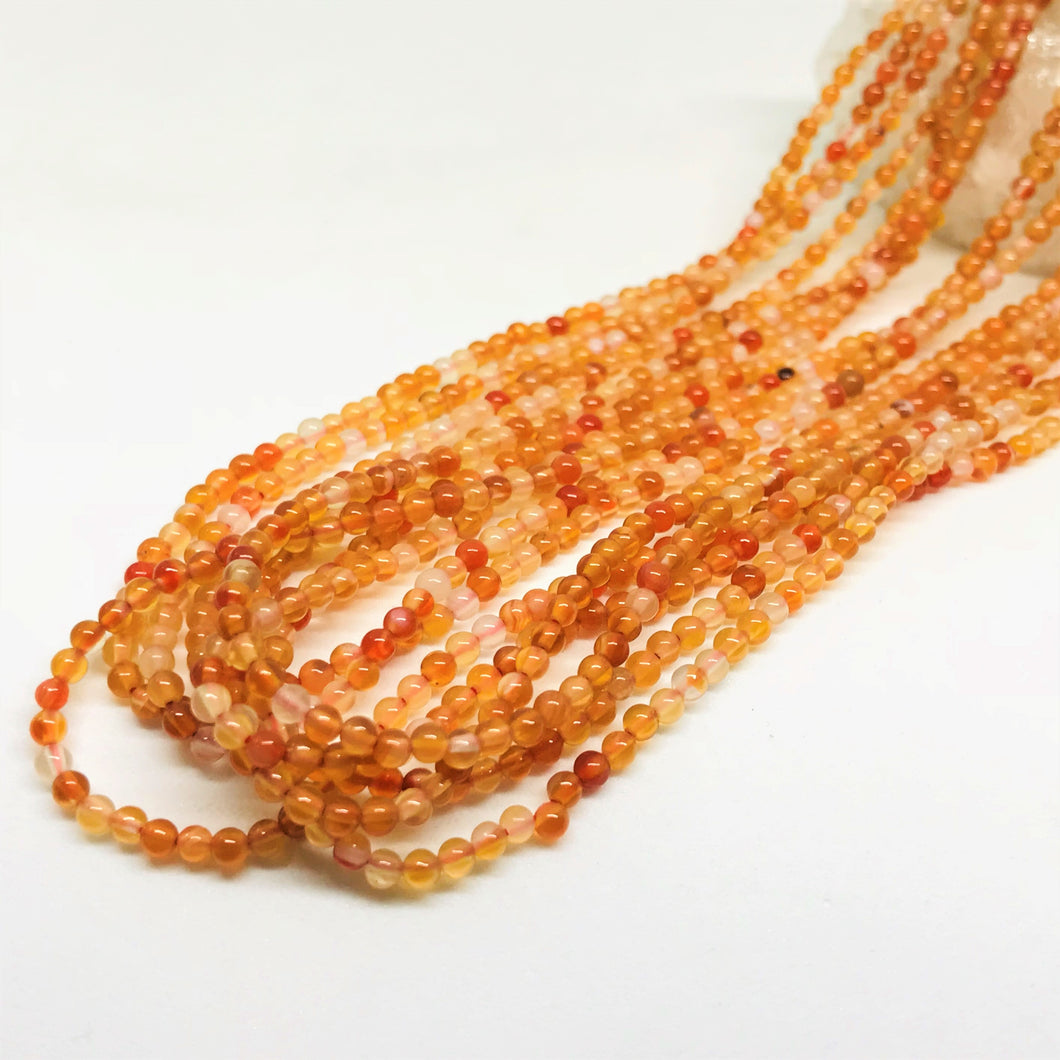 PIEDRA MINI LISA | NARANJA MATIZADO | 2.3MM