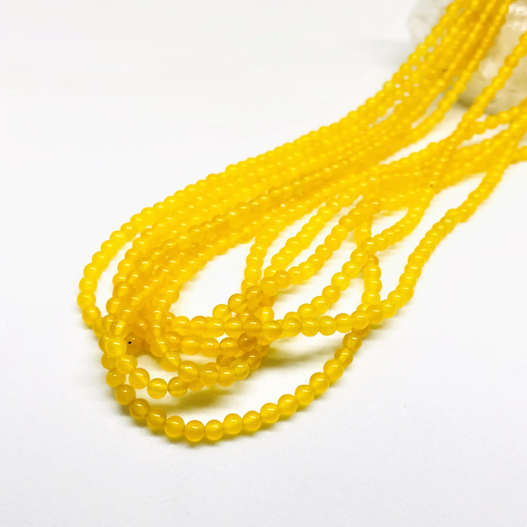 PIEDRA MINI LISA | AGATA AMARILLO INTENSO | 2.5MM