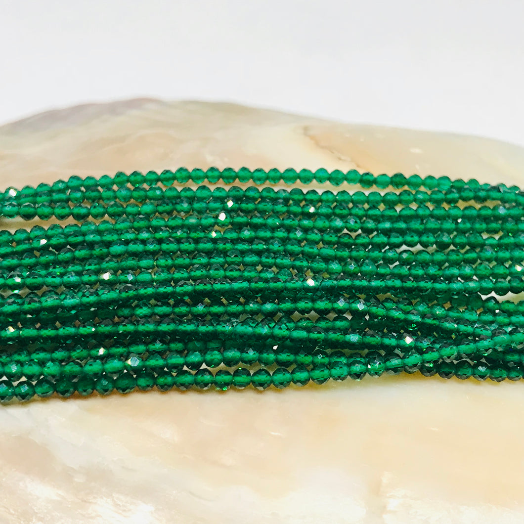 PIEDRAS NATURALES | MINI | CIRCONITA VERDE ESMERALDA TRASL | 2.1MM | co.91