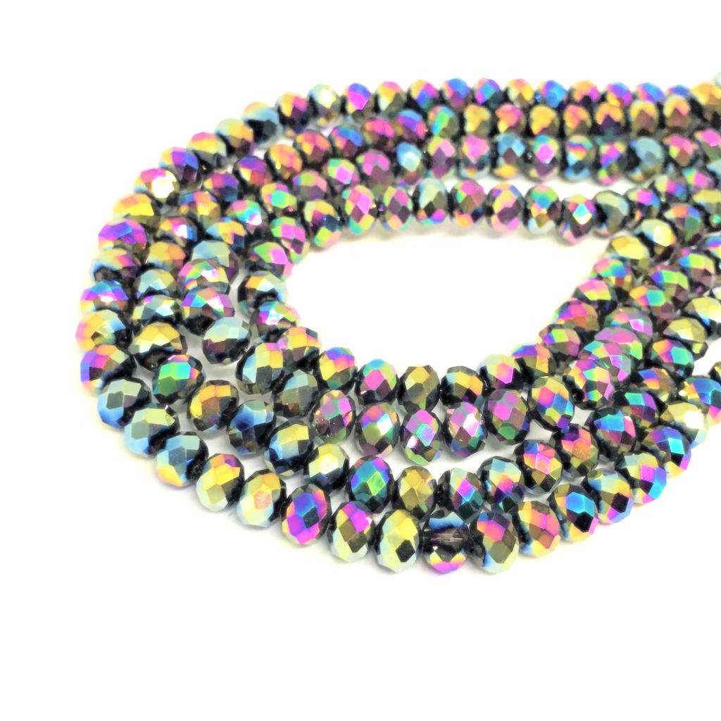 Cristal chato | 6 mm | Rainbow Metal 146
