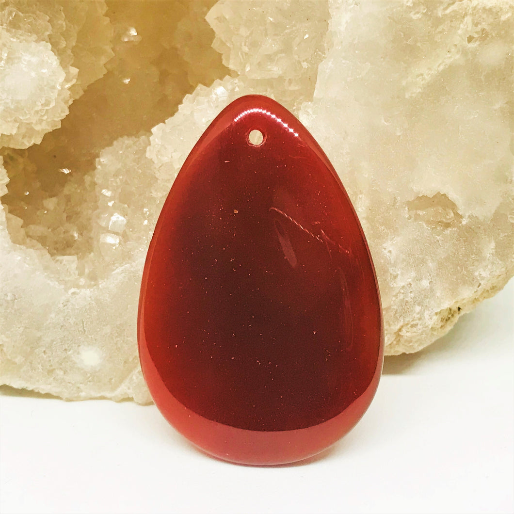 GOLGANTE DE PIEDRA | GOTA PLANA | 45MM | CORNALINA
