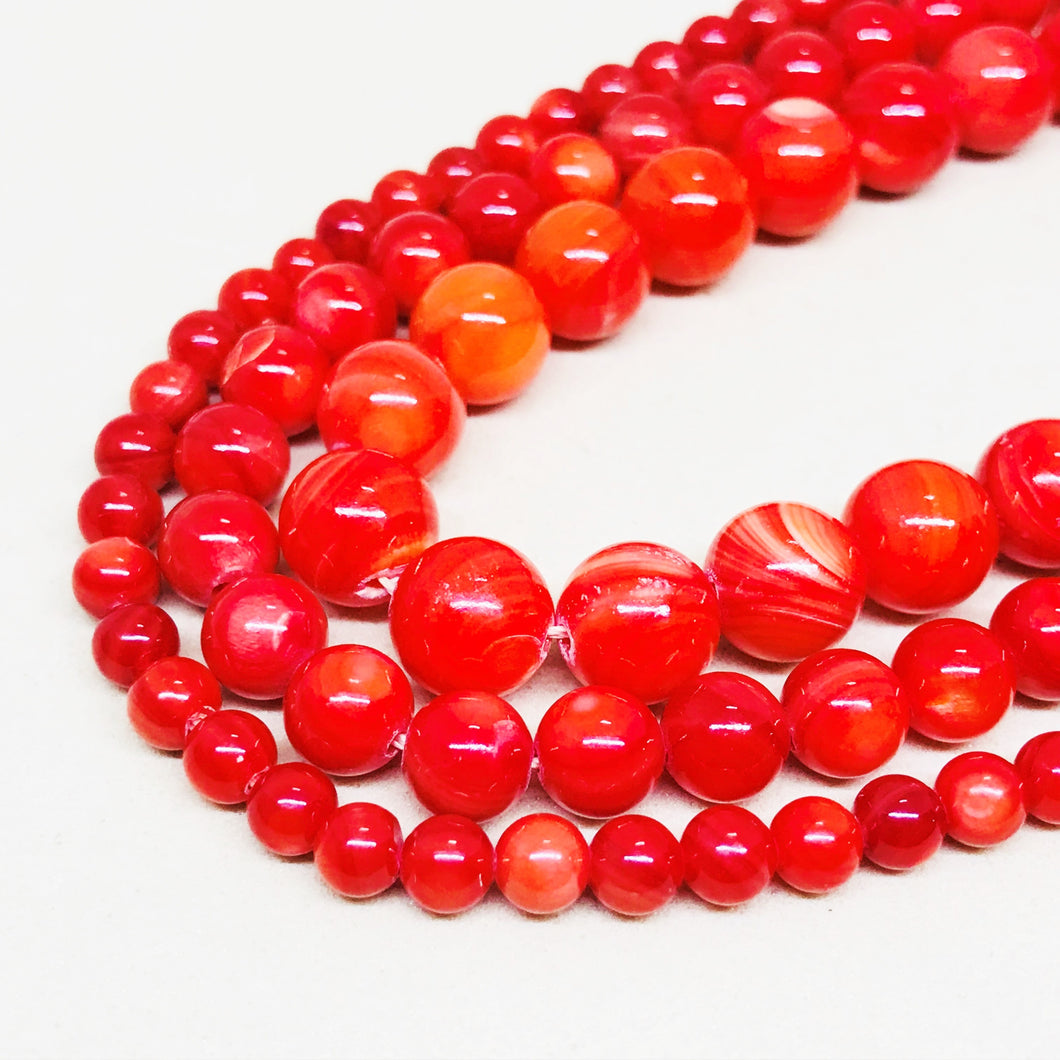 MADRE PERLA | ROJO | CLASE B | 4MM