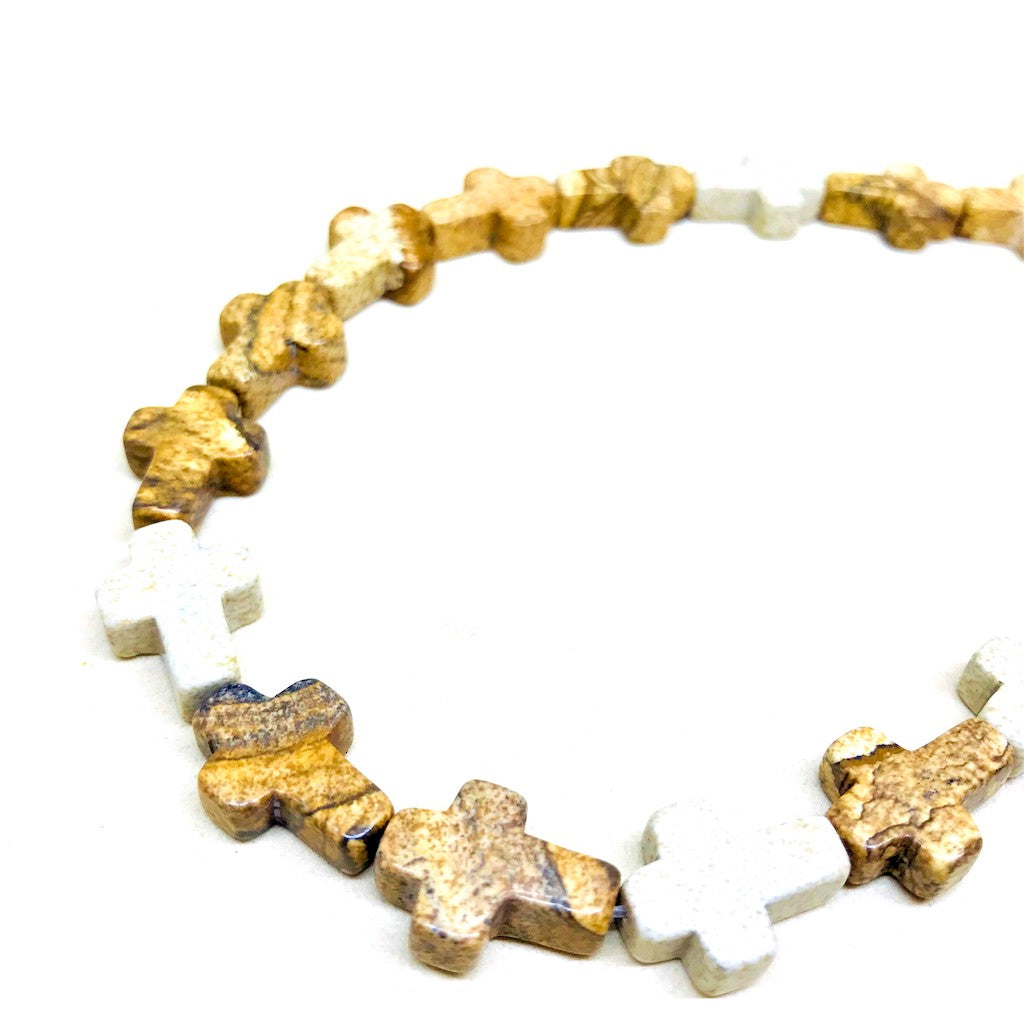 CRUZ | JASPE PAISINA | 16X12MM