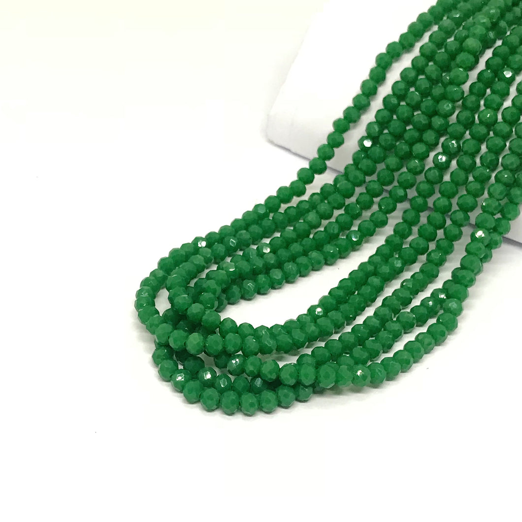 Cristal Chato | 4mm | Verde pasto opalescente 126