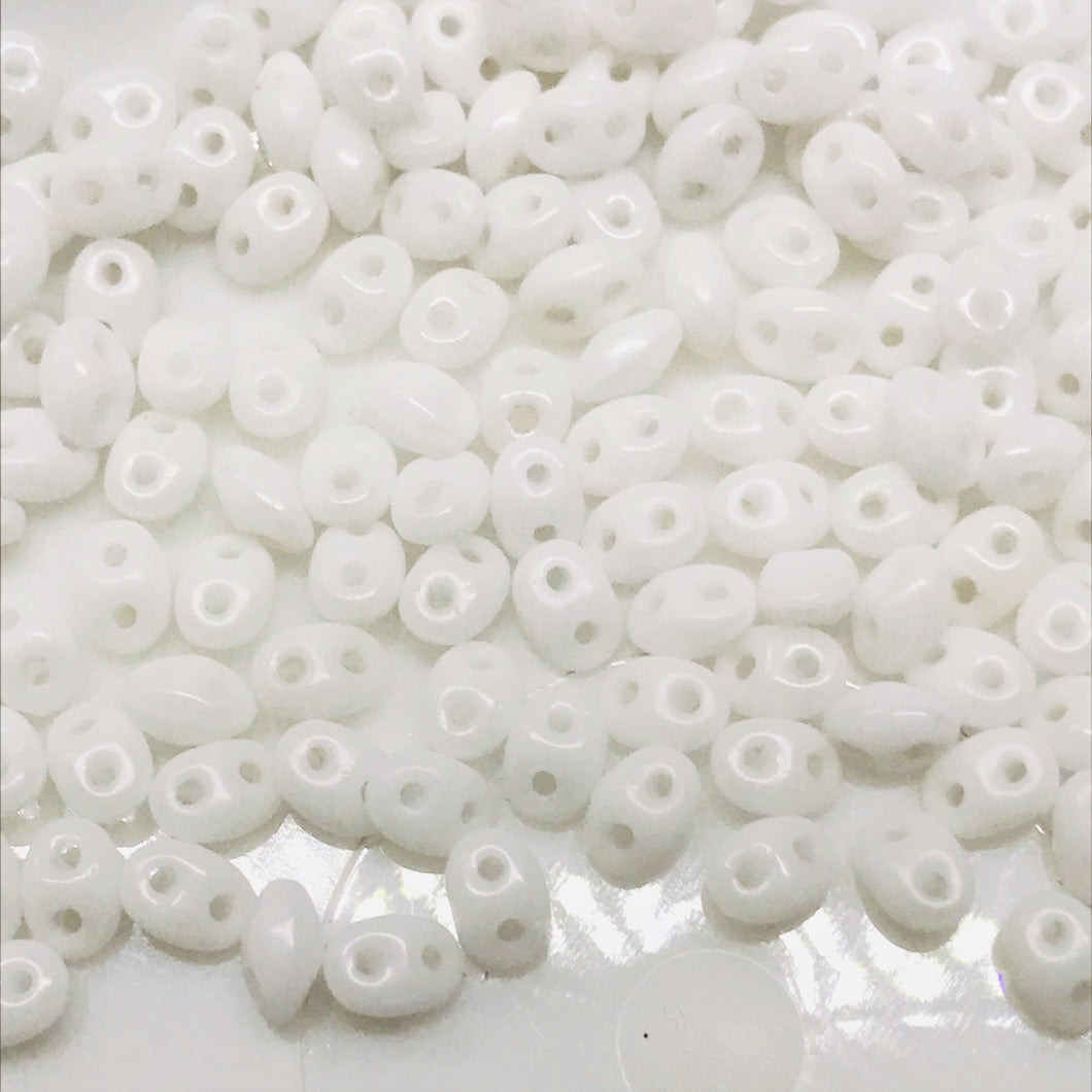 TWINS SUPERDUO | PRECIOSA | 20GRS | 5X4MM | BLANCO | C1-5