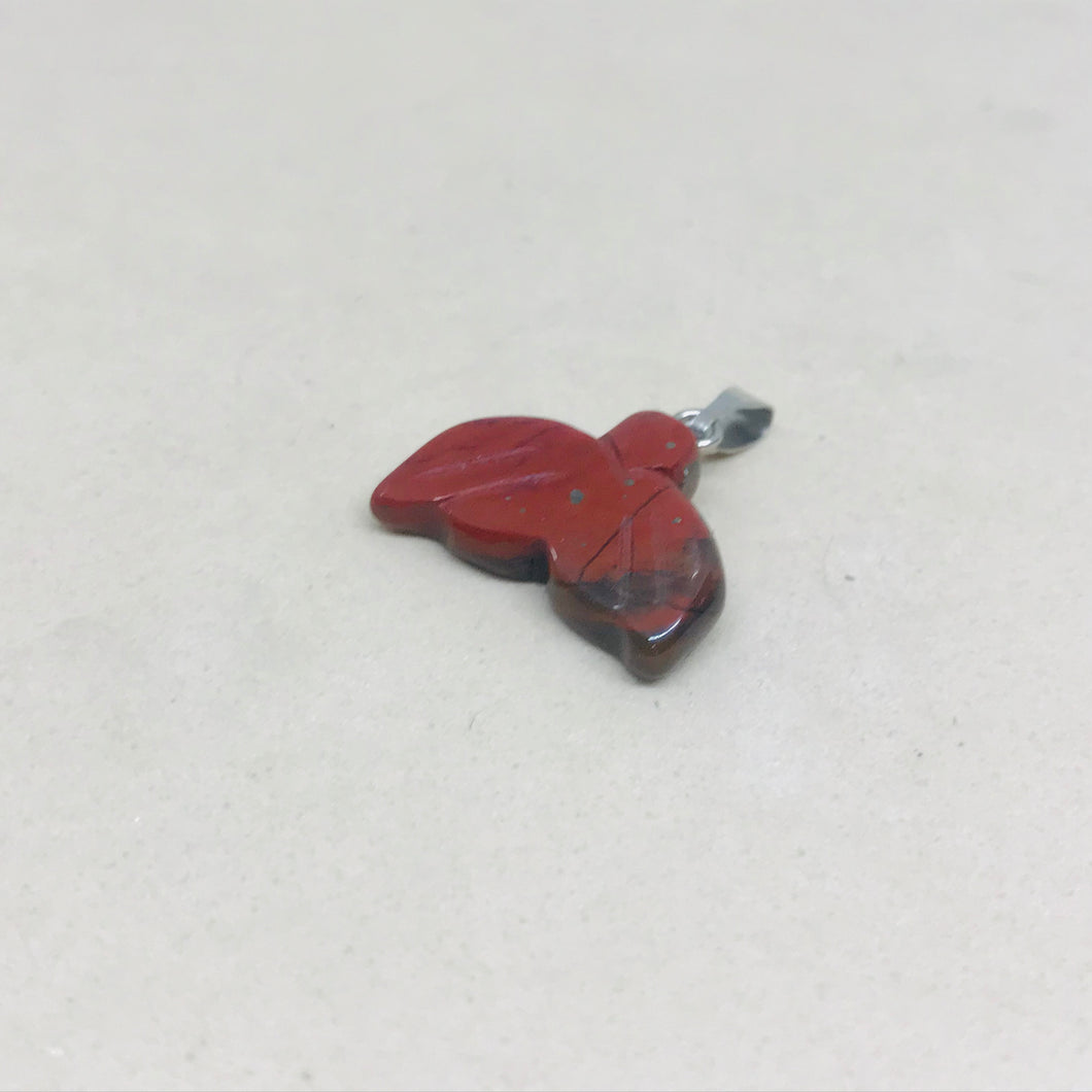 COLGANTE DE PIEDRA | COLA DE BALLENA | 20MM | JASPE ROJO