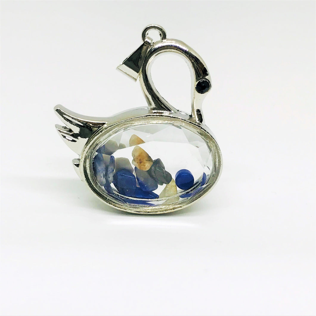 COLGANTE DE PIEDRA | CISNE | 35MM | LAPISLAZULI