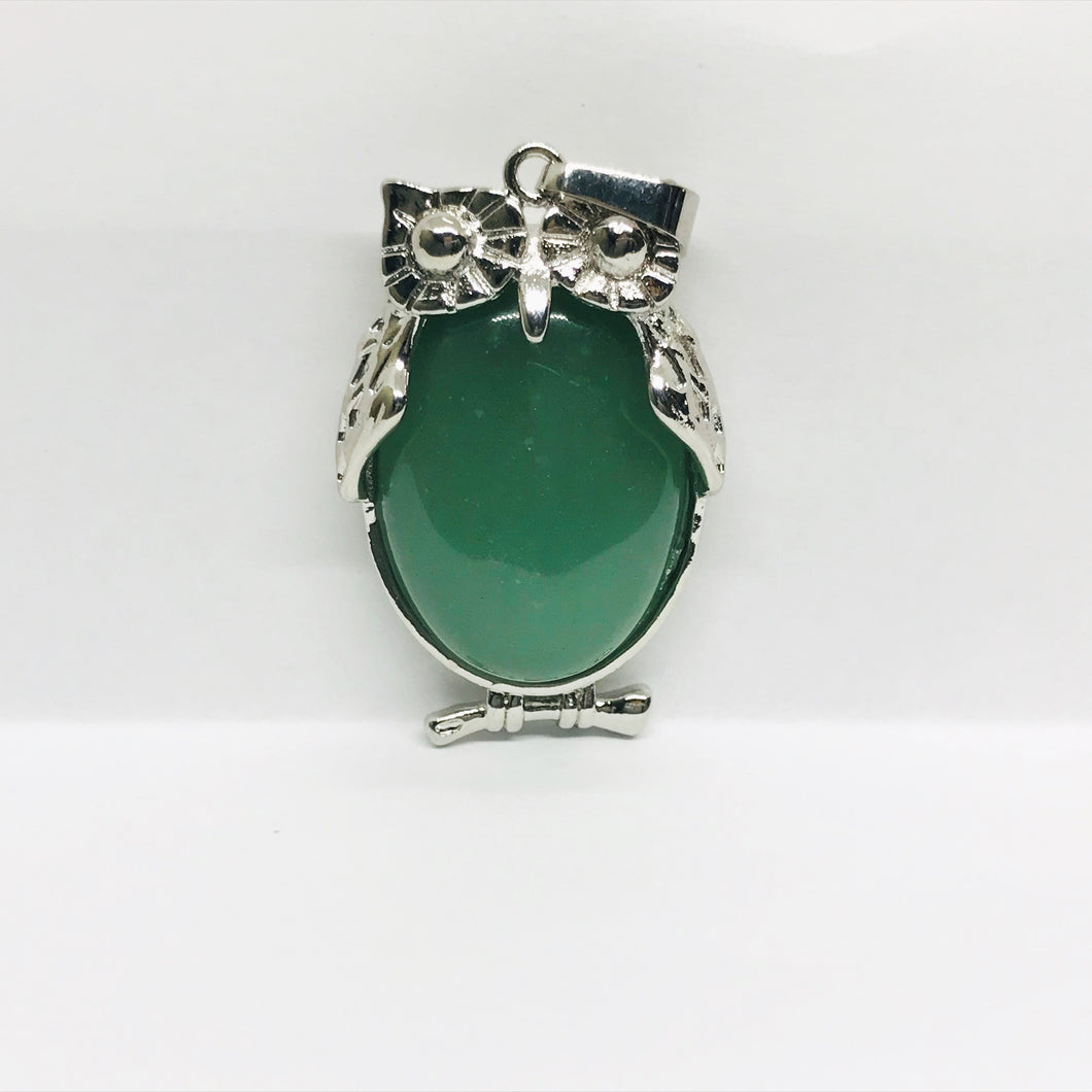 COLGANTE DE PIEDRA | BUHO | 35MM | JADE