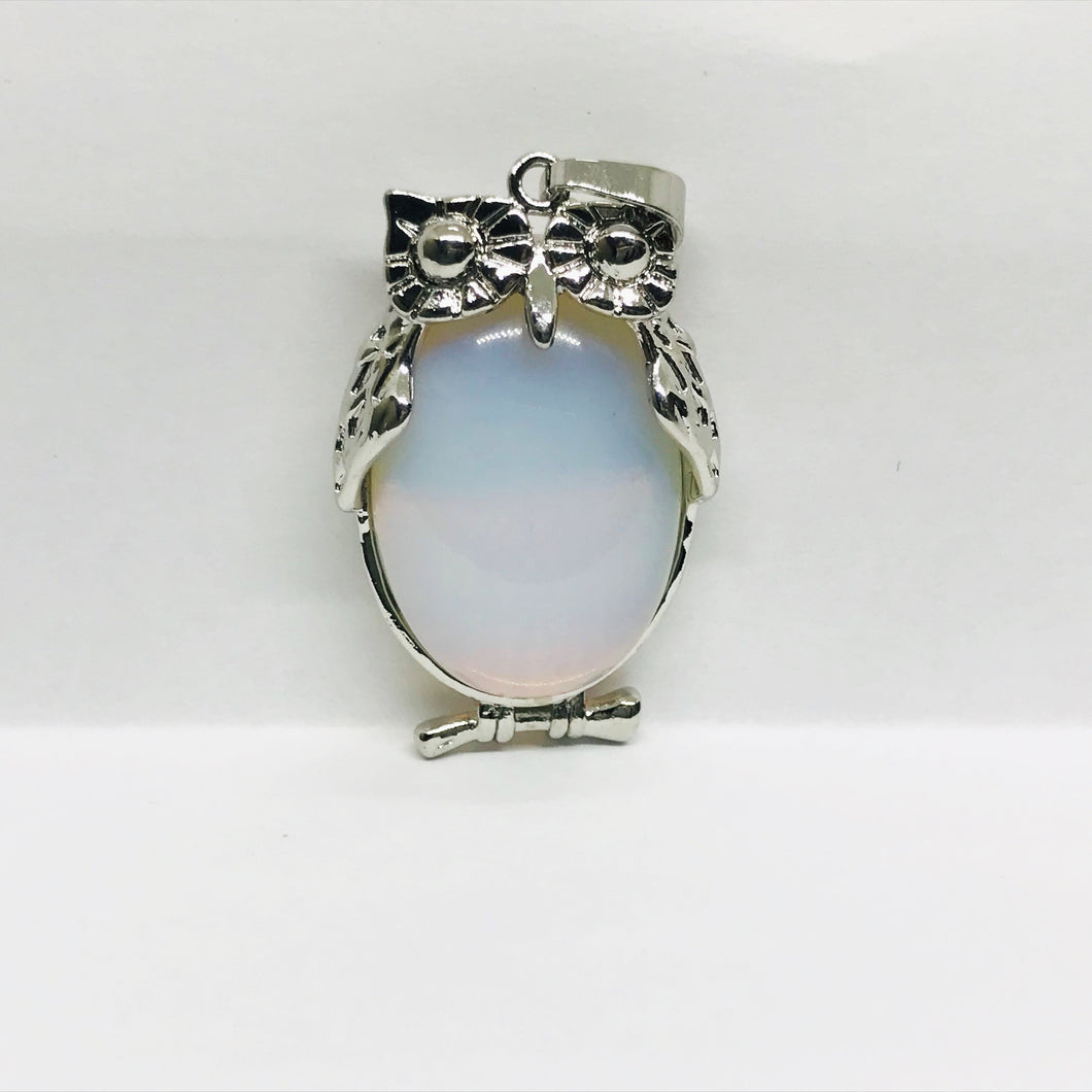 COLGANTE DE PIEDRA | BUHO | 35MM | PIEDRA LUNA