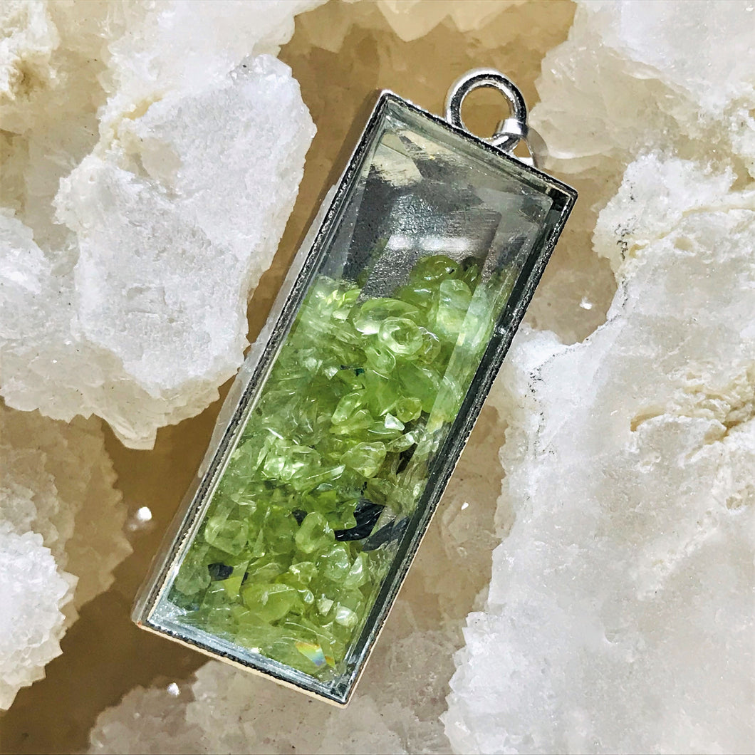 COLGANTE DE PIEDRA | RECTANGULAR | 50X15MM | PREHINITA