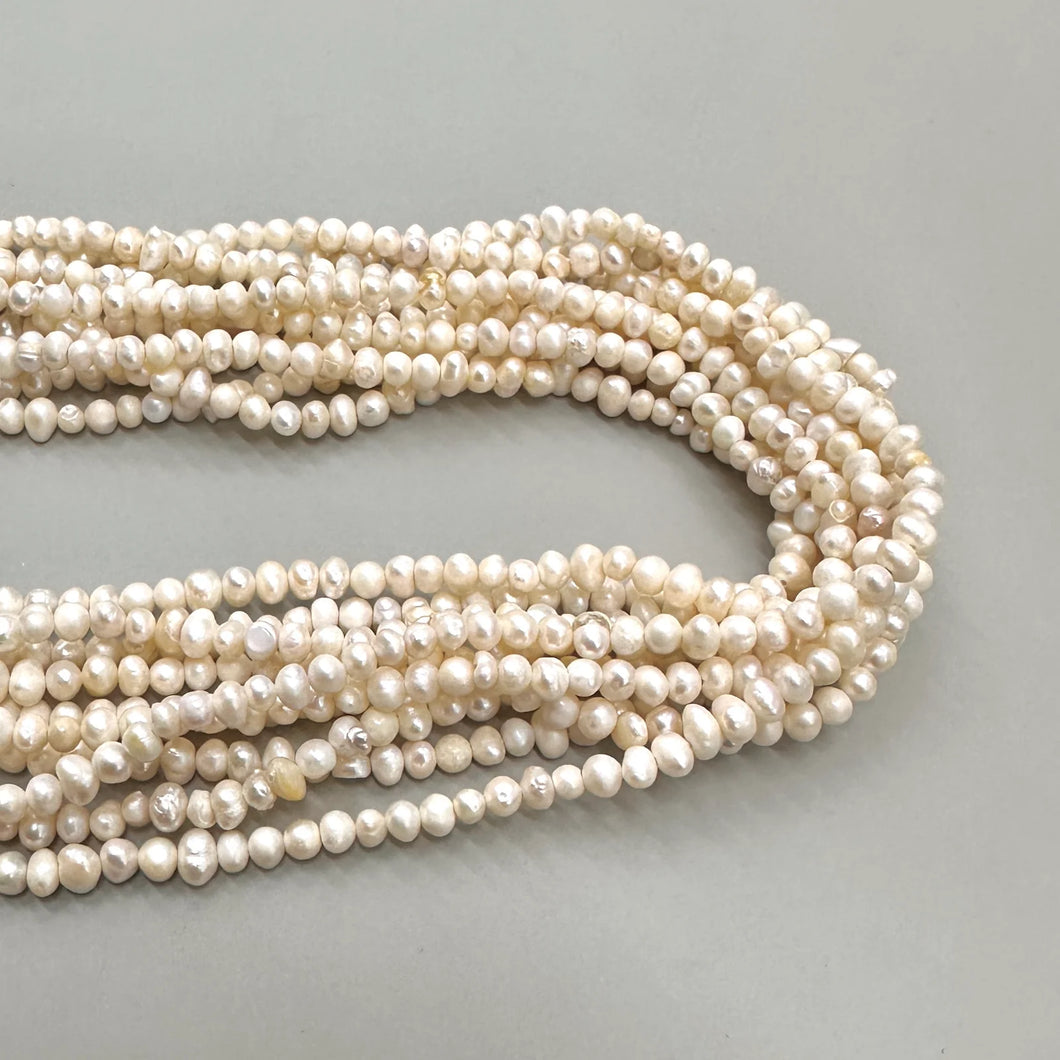PERLA DE RIO IRREGULAR | 4MM | MIX CREMA | HH-6159