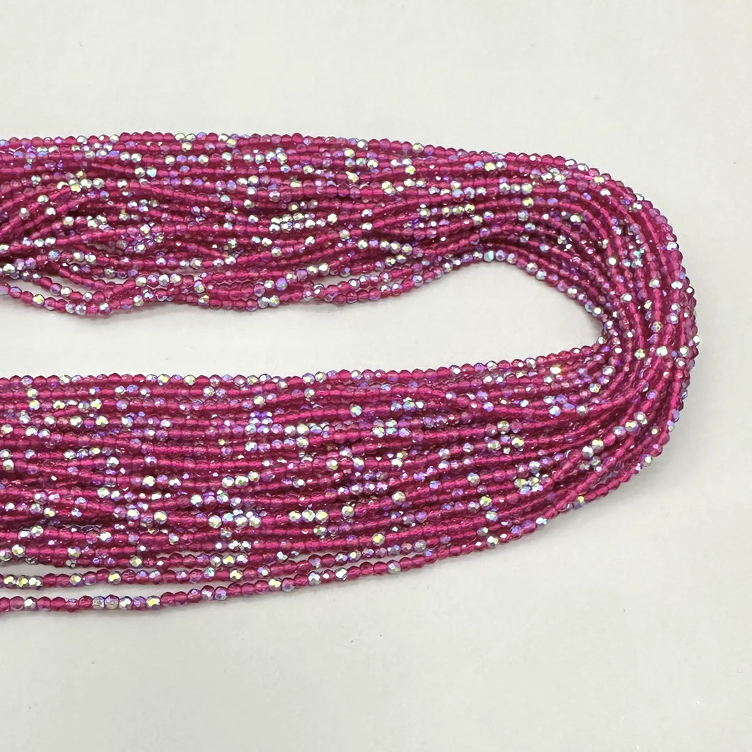 CRISTALES MINERALES FACETADO | MAGENTA TRASLUCIDO TORNASOL | 2.2MM | co.42