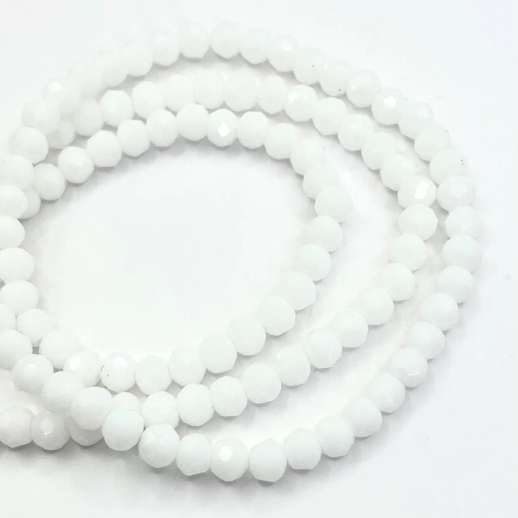 Cristal Chato | 3mm | Blanco Matte 39