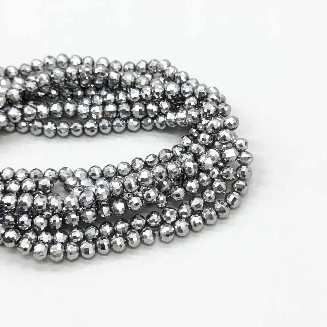 CRISTAL REDONDO | 6MM | PLATEADO