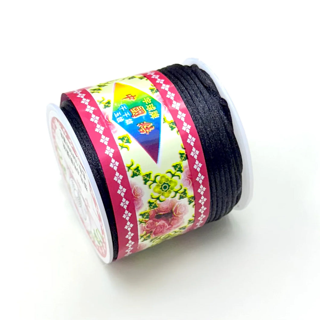 CORDON COLA DE RATON | 2.0MM | 25MTS | NEGRO