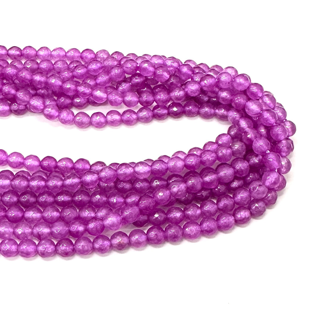 AGATA FACETADA | 6MM | MAGENTA TRASLUCIDA