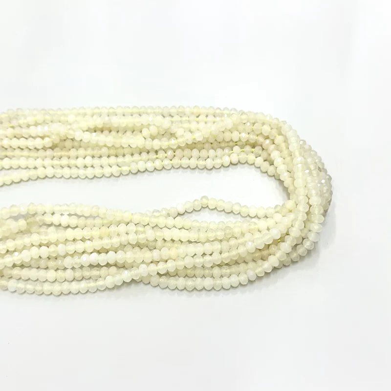 AGATA RONDELL FACETADA | 4MM | AMARILLO EXTRA CLARO