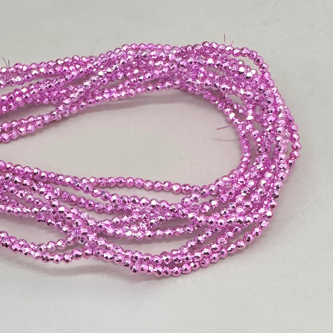 HEMATITA FACETADA | 2MM | FUCSIA CLARO | co.12