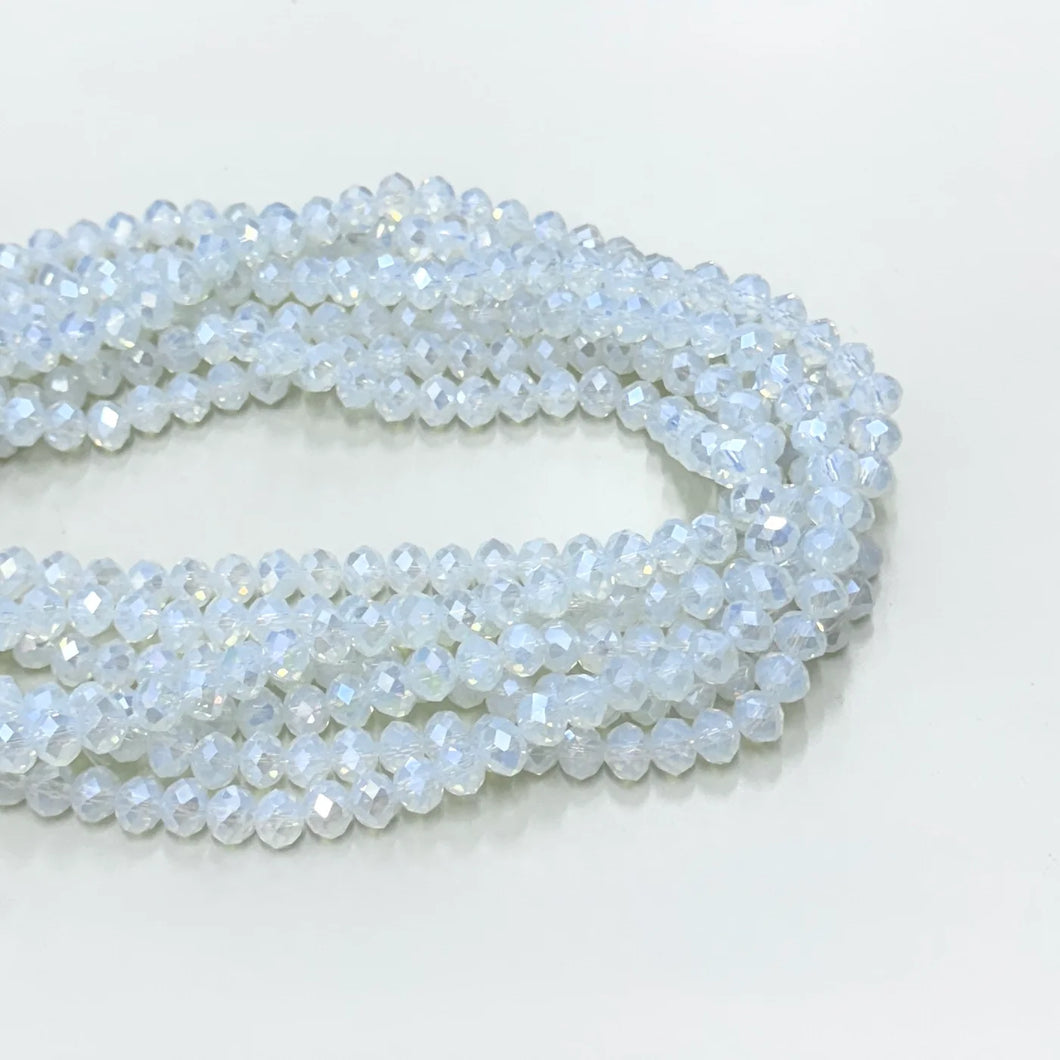 CRISTAL CHATO | 8MM | BLANCO OPALESCENTE SATIN