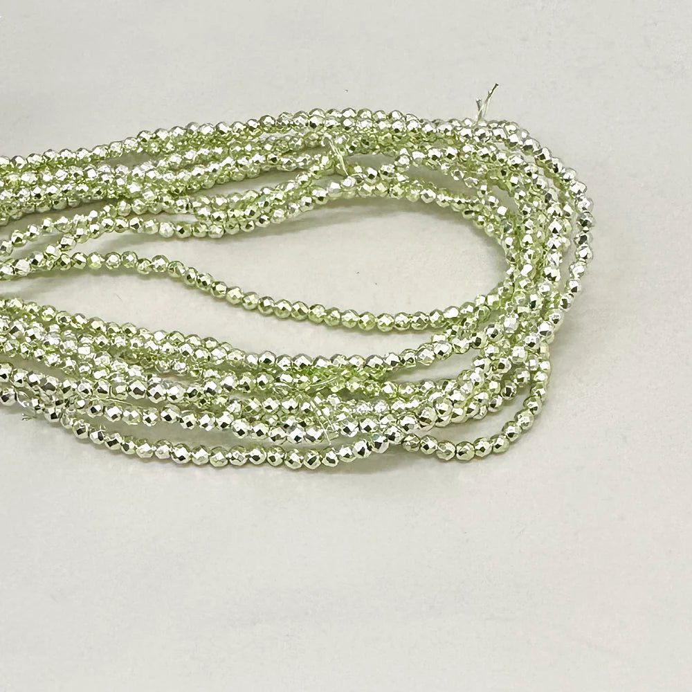 HEMATITA FACETADA | 2MM | VERDE CLARO | co.16