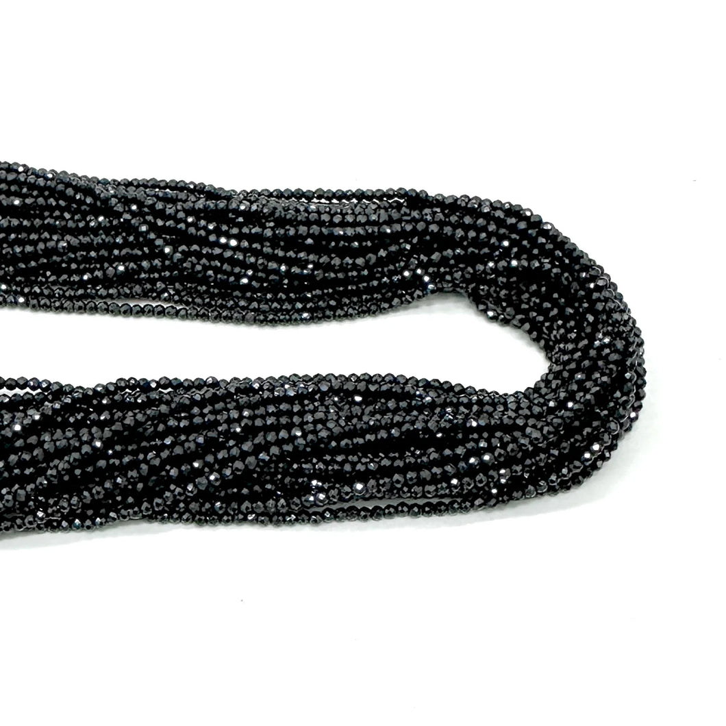 CRISTALES MINERALES | FACETADO | 2.2MM | NEGRO | co.1