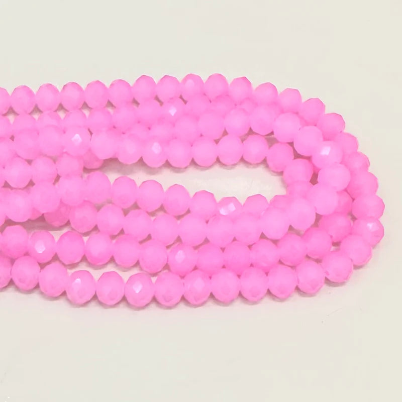 Cristal chato | 8 mm | Rosado Claro Opalescente 176