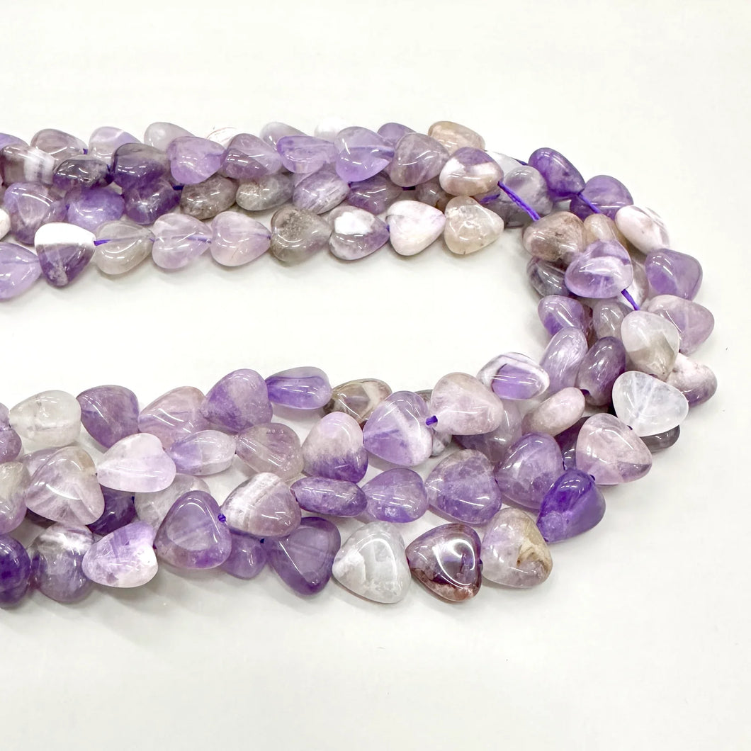 CORAZON | 10MM | AMATISTA MATIZADA