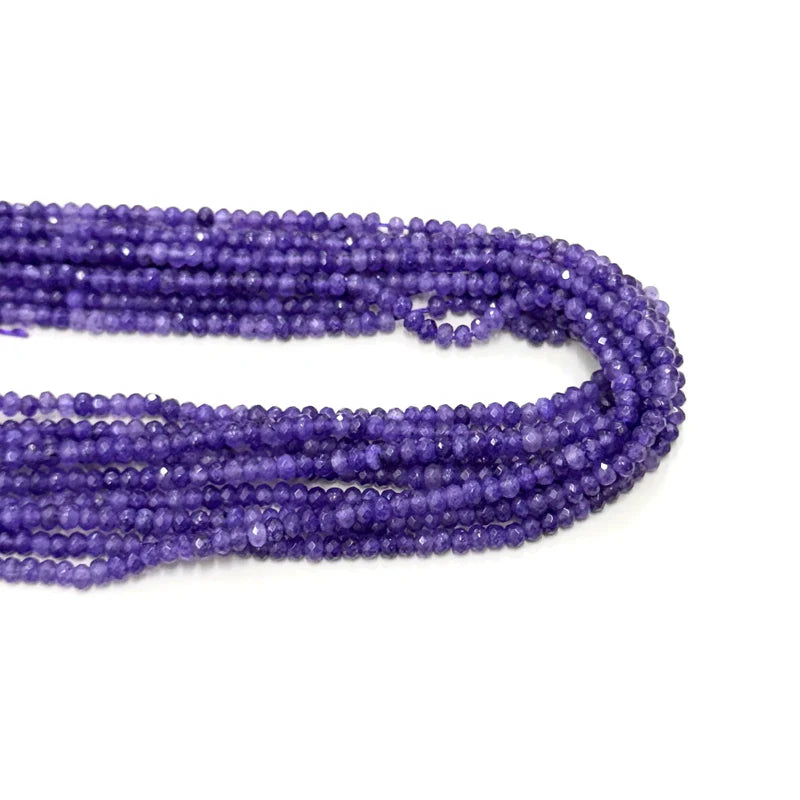 AGATA RONDELL FACETADA | 4MM | MORADO