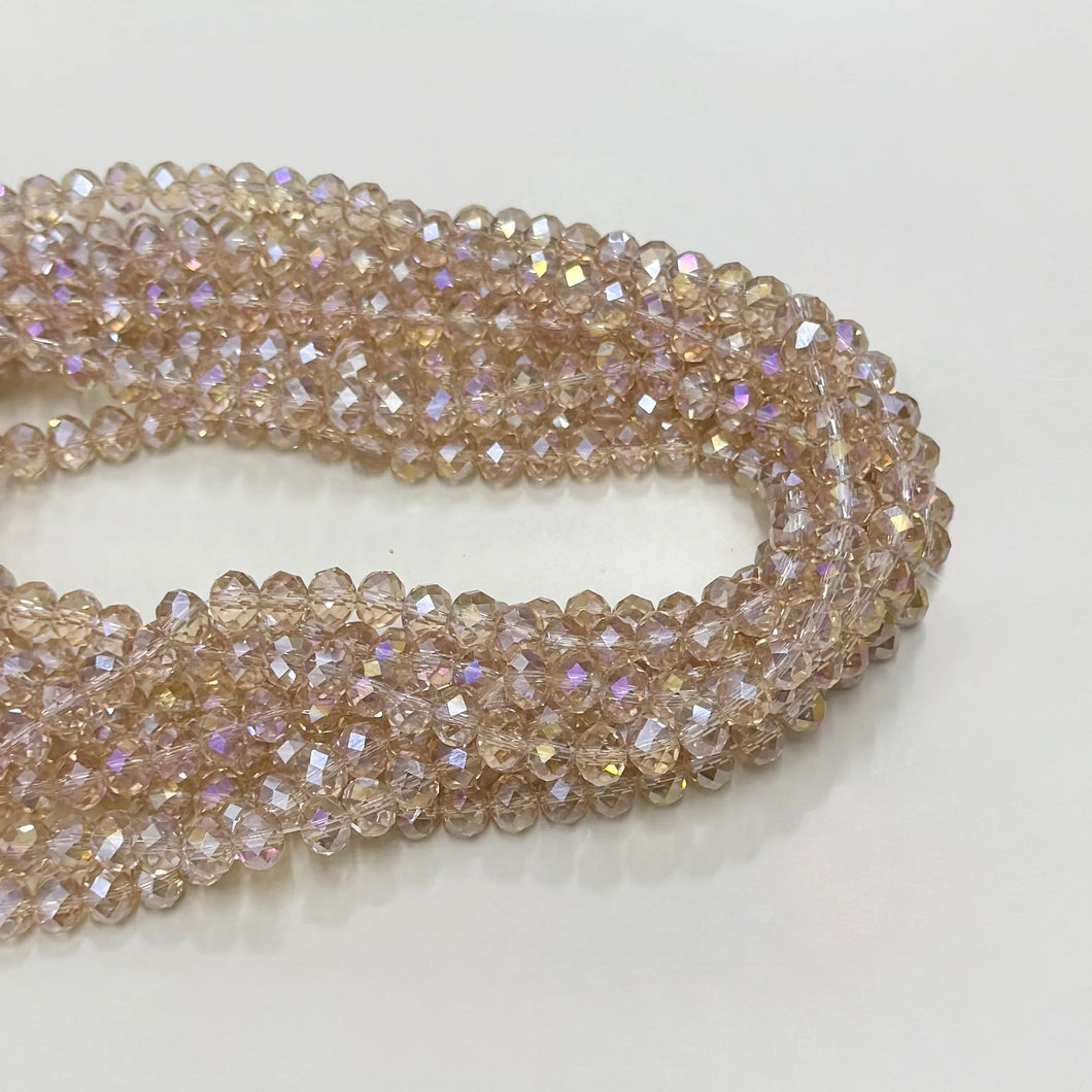 CRISTAL CHATO | 8MM | BEIGE TRASLUCIDO TORNASOL
