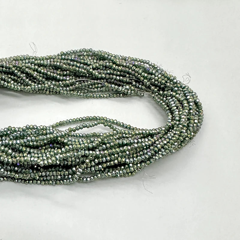 CRISTAL CHATO | 1MM | VERDE SATIN