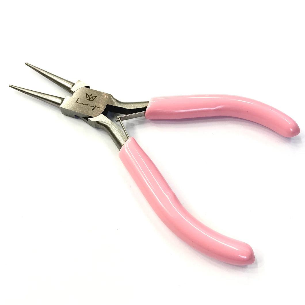 Alicate Rosa Punta Redonda | 12cm | King Crafts
