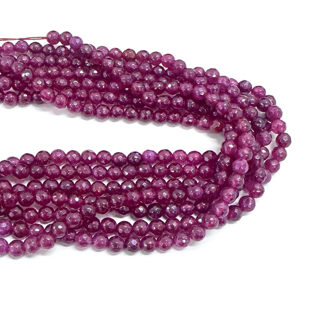 AGATA FACETADA | 6MM | MAGENTA