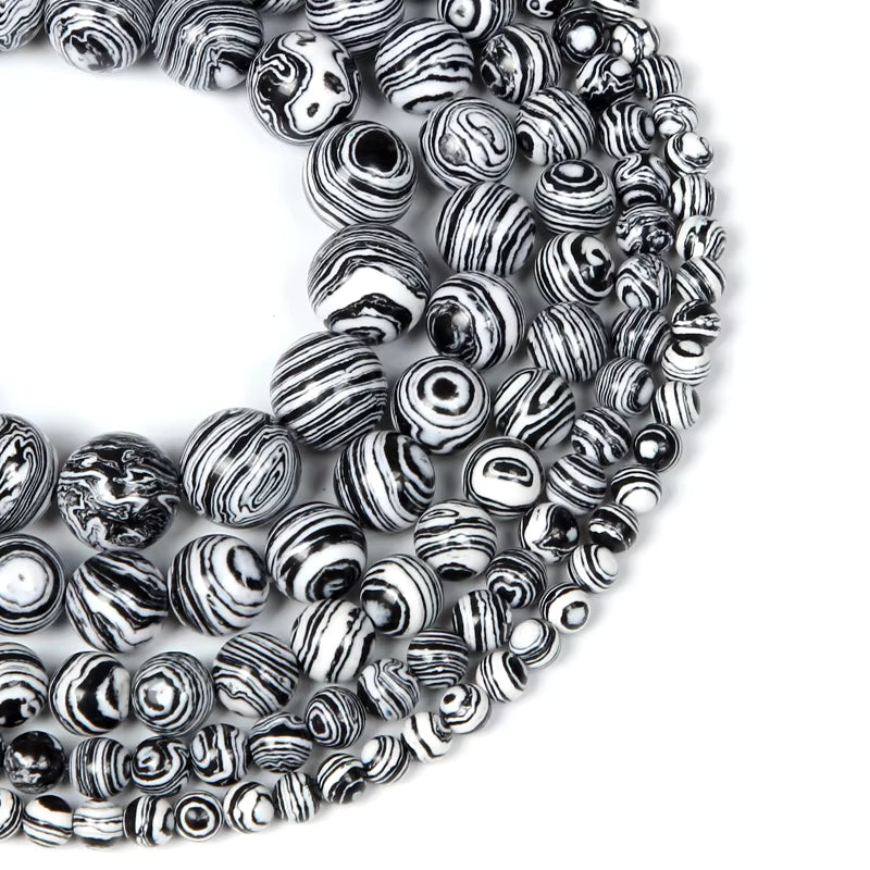 MALAQUITA | BLANCO Y NEGRO | CLASE B | 4MM