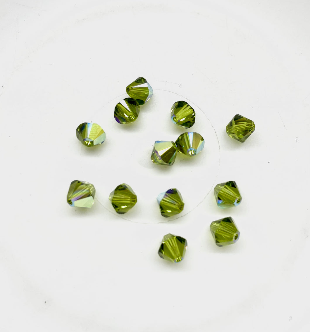 Bead Swarovski Crystals | 6mm | SMT-01 #228 | Verde Oliva