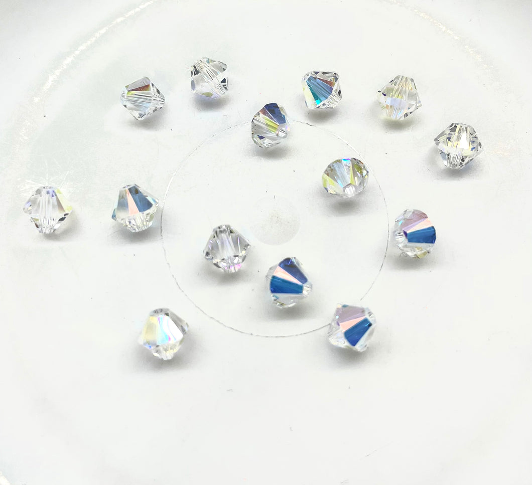 Bead Swarovski Crystals | 6mm | SMT-01 #001A | Transparente Tornasol